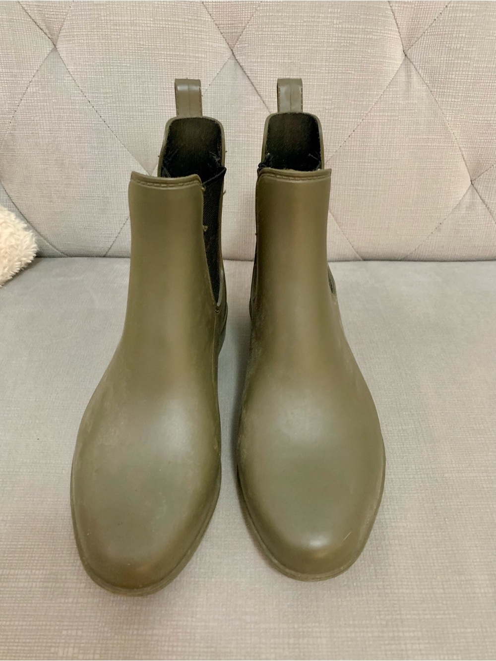a new day Olive Green Chelsea Rain Boots